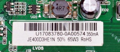 MAIN FUENTE COMBO ORIGINAL PARA TV SCEPTRE FULL HD / NUMERO DE PARTE X405BV-FSRR / TP.MS3553.PB753 / T201708105B / 8142123352087 / U17083780 / DISPLAY JE400D3HE1N / MODELO X405BV-FSR / H40 MATV53DD - Imagen 5