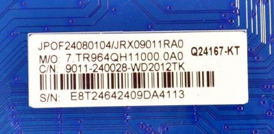 MAIN ORIGINAL PARA TV ONN ROKU 4K UHD HDR / NUMERO DE PARTE 9011-240028-WD2012TK / CVR964_QH / 7.TR964QH11000.0A0 / Q24167-KT / JRX09011RA0 / 2492901631 / PANEL K550WDGF / DISPLAY LC550EQC (SM)(A4) / MODELO 100012586 55" - Imagen 4
