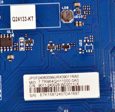 MAIN ORIGINAL PARA TV ONN ROKU 4K UHD HDR / NUMERO DE PARTE 9011-240028-WD2011LK / CVR964_QH / 7.TR964QH11000.0A0 / Q24133-KT / JRX09011RA0 / 2472301849 / PANEL K550WDGF / DISPLAY LC550EQC (SM)(A4) / MODELO 100012586 55" - Imagen 4