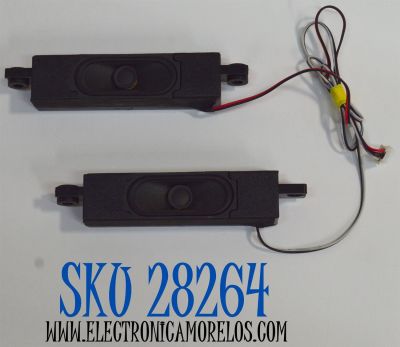 KIT DE BOCINAS ORIGINAL PARA TV ONN 2 PIEZAS / NUMERO DE PARTE YDT3070 / YDT3070-03A / MODELO 100012586 55"