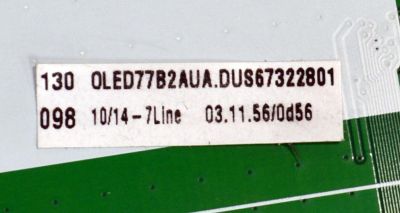 MAIN ORIGINAL PARA TV LG 4K UHD HDR SMART TV / NUMERO DE PARTE EBT67322801 / EAX69803404 / EAX69803404(1.0) / 67322801 / PANEL AC770AQL / MODELO OLED77B2AUA - Imagen 2