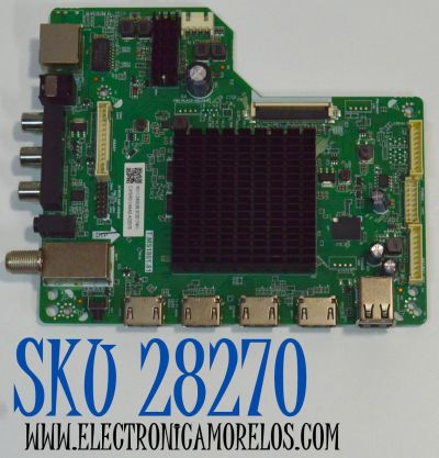 MAIN ORIGINAL PARA TV ONN ROKU 4K UHD HDR / NUMERO DE PARTE 9011-240028-SF2017W1 / T.MS1801.81 / CVTE9011ARA-A22078 / Q22256-KT / A23100155 / PANEL K550WDF / DISPLAY LC550EQQ (SM)(A4) / MODELO 100012586 55"