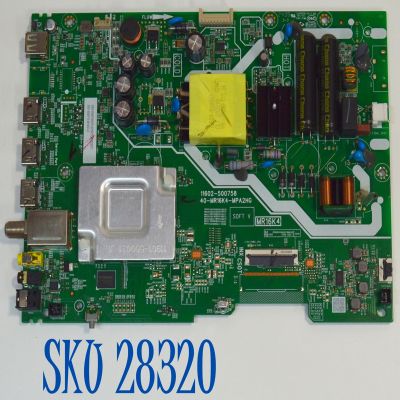 MAIN FUENTE COMBO ORIGINAL PARA TV TCL FULL HD ROKU TV/ NUMERO DE PARTE 30800-000887 / 11602-500758 / 40-MR16K4-MPA2HG / MR16K4 / 30801-000861 / V8-MR16K01-LF / PANEL LVF400NDEL / DISPLAY V400HJB-P03 / MODELO 40S310R-MX