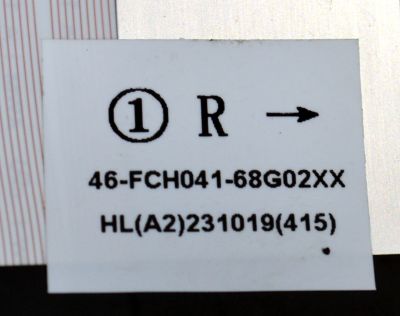 KIT DE CABLES ORIGINAL PARA TV LG 2 PIEZAS / NUMERO DE PARTE 46-FCH041 / 46-FCH041-68G03XX (L) / 46-FCH041-68G02XX (R) / HL(A2)230925(415) / HL(A2)231019(415) / E514362 2861 AWM / MODELO 65UT73003LA - Imagen 3