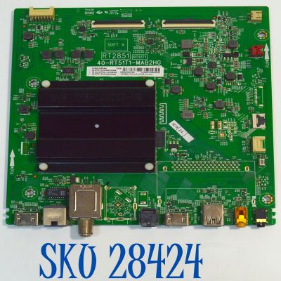 MAIN ORIGINAL PARA TV TCL 4K UHD HDR ANDROID TV / NUMERO DE PARTE 08-AU43TML-LC248AA / 40-RT51T1-MAB2HG / RT2851 / 08-RT51T04-MA200AA / 08-RT51T04-MA300AA / V8-R851T02-LF1V356.015216 / PANEL LVU430NDEL / DISPLAY T430QVN03.0 / MODELO 43A423