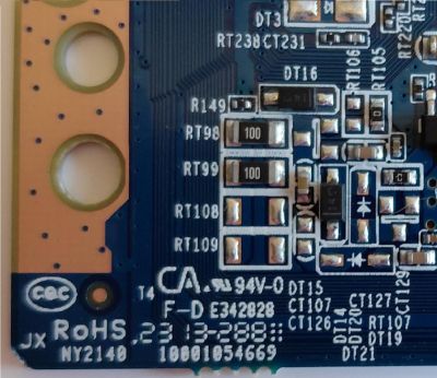 T-CON ORIGINAL PARA TV WESTINGHOUSE / NUMERO DE PARTE JUC7.820.00299578 / PANEL C430Y19-5C / DISPLAY  V430DJ1-Q01 REVD.2 / MODELO WR43UX4210 - Imagen 3