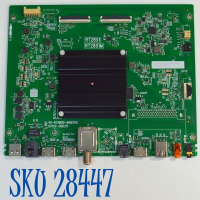 MAIN ORIGINAL PARA TV TCL 4K UHD HDR GOOGLE TV / NUMERO DE PARTE 30800-001280 / 40-R51MGD-MAB2HG / G0102-000211 / RT2851/RT2851M / 30801-001276 / V8-R51AT01-LF / PANEL LVU750NDAL / DISPLAY ST7461D03-2 VER.2.3 / MODELO 75S451G