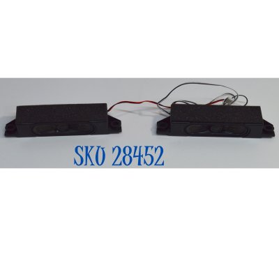 KIT DE BOCINAS ORIGINAL PARA TV VIZIO 2 PIEZAS / NUMERO DE PARTE  6916B00032000 / 10W / DY190729D / MODELOS  V655-G9 / V655-G9 LINIYB