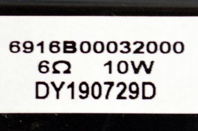 KIT DE BOCINAS ORIGINAL PARA TV VIZIO 2 PIEZAS / NUMERO DE PARTE  6916B00032000 / 10W / DY190729D / MODELOS  V655-G9 / V655-G9 LINIYB