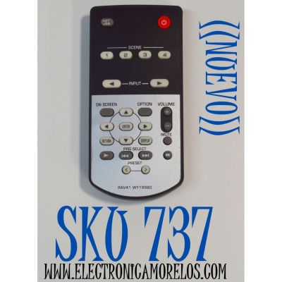 CONTROL REMOTO YAMAHA ORIGINAL NUEVO / COMPATIBLE PARA RESEPTOR DE AUDIO/VIDEO YAMAHA / NUMERO DE PARTE  RAV41 / RAV41 WY19980 / MODELO RX-A1010 / RX-A1010 / RX-A2010 / RX-A2010BL / RX-A3010 / RXA1010 RXA2010 / RXA2010BL / RXA3010