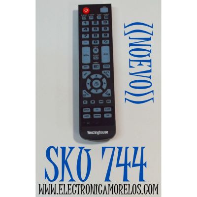 CONTROL REMOTO ORIGINAL NUEVO PARA TV WESTINGHOUSE / UTILIZA TECNOLOGIA INFRARROJA / NUMERO DE PARTE RMT-24 / WS-1688 / TY-19B-1(2) / MODELO WD32HB1120-C / WD32HKB1001 / WD32HB1120 / WD39F1Y1 / DWM48F1Y1C / DWM32H1A1 / 
