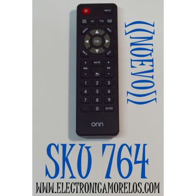 CONTROL REMOTO ORIGINAL NUEVO PARA TV ONN / NUMERO DE PARTE TY-33A / C1700 / XZH1045 / ONC18TV001-REM / COMPATIBLE PARA VARIOS MODELOS DE TELEVISORES LED/FHD/4K UHD DE ONN COMO 32" A 65" / CONECTIVIDAD INFRARROJA / MODELO ONC18TV001 / ONC17TV001