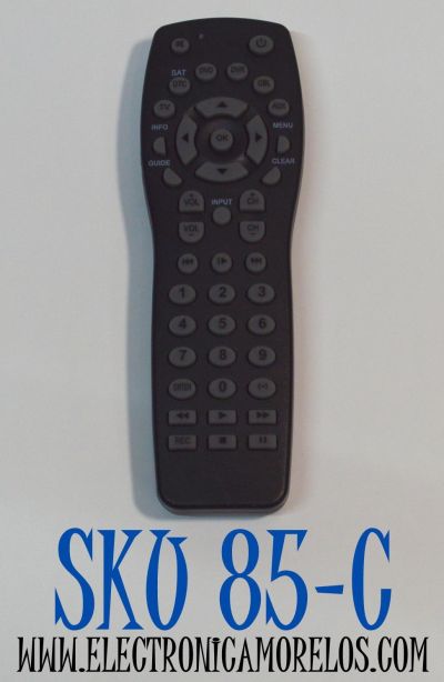 CONTROL REMOTO PARA OPERAR MULTIPLES DISPOSITIVOS DE ENTRENIMIENTO COMO TV / DVD / DVR / CABLE / SAT / AUX / ES COMPATIBLE CON UNA VARIEDAD DE MARCAS Y MODELOS / NUMERO DE PARTE LM-1079