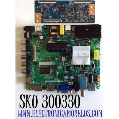 KIT DE TARJETAS PARA TV ELEMENT / NUMERO DE PARTE MAIN FUENTE H17051168 / TP.MS3393.PB801 / NUMERO DE PARTE T-CON 5550T15C07 / 55.50T15.C07 / T500HVN07.5 / PANEL T500-V35-DLED / MODELO ELFW5017