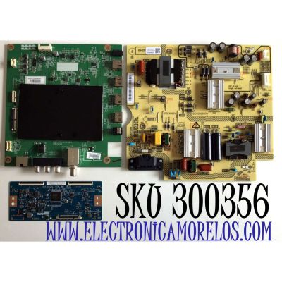 KIT DE TARJETAS PARA TV TOSHIBA 4K UHD SMART FIRE TV / NUMERO DE PARTE MAIN 631V0Q000E0 / VTV-L55736 / 691V0Q000E0 / T-CON 55.55T32.C28 / 5555T32C28 / 55T32-C0L / FUENTE 1T920000900 / FSP164-2FS01 / 3BS0469504GP / PANEL K550WDCRA / MODELO 55LF621U21