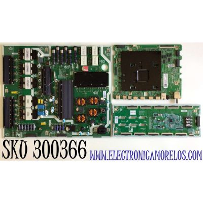 KIT PARA TV SAMSUNG QLED 4K SMART TV / NUMERO DE PARTE MAIN BN94-15362L / BN41-02749A / BN97-16919D / FUENTE BN44-01034A / BN4401034A / L65S9NA_TSM / LED DRIVER BN44-01037A / BN4401037A / L65S9NC_TSM / PANEL CY-TT065FLLV5H / MODELO QN65Q90TAFXZA FB03