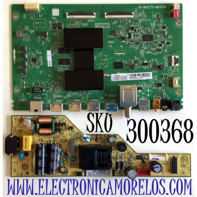KIT DE TARJETAS PARA TV TCL·ROKU TV 4K SMART TV / NUMERO DE PARTE MAIN 08-CS55TML-LC469AA / 40-MS22T5-MAA2HG / 08-MS22T11-MA200AA / 08-MS22T11-MA300AA / V8-ST22K01-LF1V2439 / FUENTE 08-L12CLA2-PW200AA / 40-L12CH4-PWD1CG / PANEL LVU550NDEL / MODELO 55S431