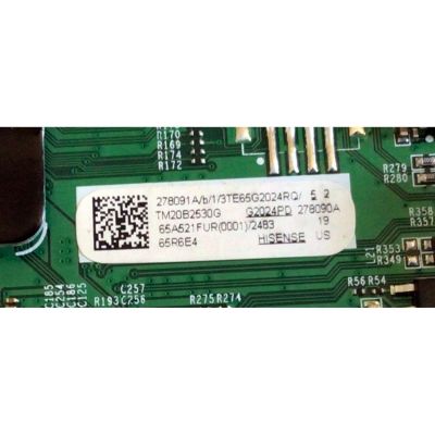 KIT DE TARJETAS PARA TV HISENSE / NUMERO DE PARTE MAIN 278091 / RSAG7.820.10315/ROH / 65A521FUR(0001) / 278090 / FUENTE 268696 / HLL-4365WU / RSAG7.820.8718/ROH / CQC13134095636 / PANEL HD650Y1U71-T0L1/WG\S0\GM\ROH / DISPLAY HV650QUB-F90 / MODELO 65R6E4 - Imagen 4
