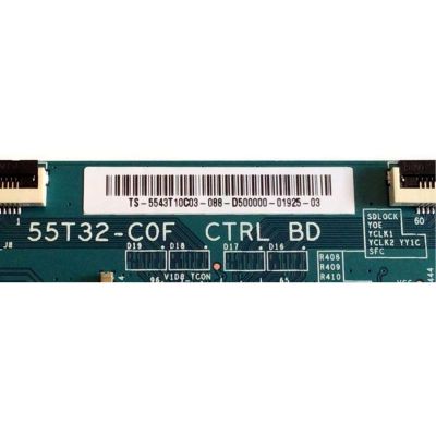 KIT DE TARJETAS PARA TV INSIGNIA  / MAIN XKCB02K001 / 715GA715-M01-B00-005K / 715GA715-M01-B00-005G / T-CON / 5543T10C03 / FUENTE PLTVJQ351XXF6 / 715G9507-P01-002-003S / PANEL TPT430U3-QVN03.U REV:S0B1Y / DISPLAY T430QVN03.0 / MODELO NS-43DF710NA21 - Imagen 4