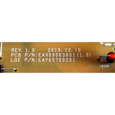KIT DE TARJETAS PARA TV LG / NUMERO DE PARTE MAIN EBT66581201 / EAX69083603 / EAX69083603(1.0) / FUENTE EAY65769201 / EAX69063801(1.6) / 65769201 / PANEL NC750DQG-ABGRC / DISPLAY HV750QUB-N9D / MODELO75NANO80UNA / 75NAN080UNA / 75NANO80UNA.BUSFLKR - Imagen 4