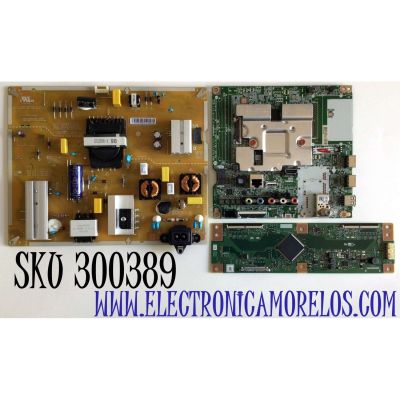 KIT DE TARJETAS PARA TV LG SMART TV / NUMERO DE PARTE MAIN EBT66487302 / EAX69083603 / FUENTE EAY65589001 / EAX68942901 / LGP60T-19U1 / T-CON RUNTK6396TPZA / 1P-118BC00-4010 / RUNTK0418FV / PANEL NC600DQE-VSHP7 / MODELO 60UN7000PUB / 60UN7000PUB.BUSMLKR