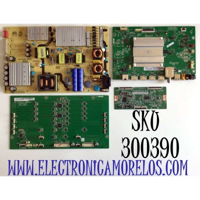 KIT DE TARJETAS PARA TV TCL / MAIN 08-CS55CUN-OC426AA / 40-RT73H2-MAA2HG / RT73H2 / RTD2873 / FUENTE 08-P241W0L-PW200AE / 40-P241WL-PWE1CG / DRIVER 08-D55S530-DR200AA / 40-D55S53-DRB2LG / T-CON 342911009L / ST5461D13-2-C-2 / 34.29110.09L / MODELO 55S535