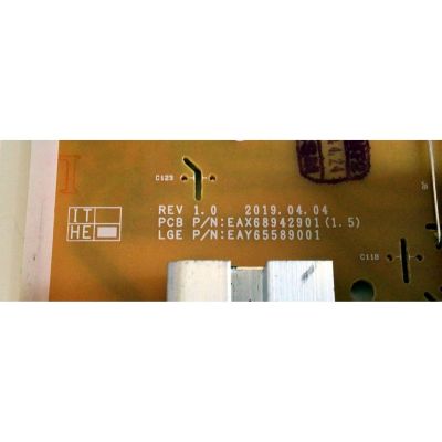 KIT DE TARJETAS PARA TV LG SMART TV / MAIN EBT66487302 / EAX69083603 / EAX69083603(1.0) / FUENTE EAY65589001 / 65589001 / LGP60T-19U1 / EAX68942901 / T-CON RUNTK0334FVYL / 1P-0171X00-40SB / PANEL NC600DQE-VSHP1 / MODELO 60UN7000PUB / 60UN7000PUB.BUSMLKR - Imagen 7