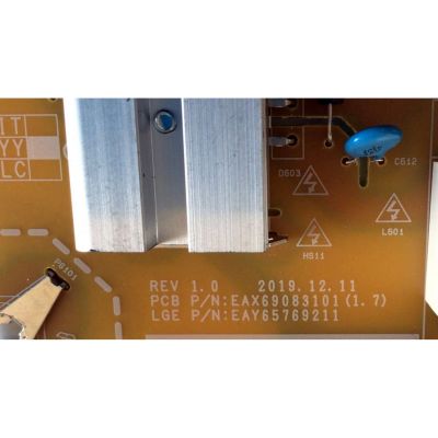 KIT DE TARJETAS PARA TV LG SMART TV / NUMERO DE PARTE MAIN EBT66454502 / EAX69083603(1.0) / EAX69083603 / FUENTE EAY65769211 / EAX69083101(1.7) 65769211 / PANEL NC650DQG-AAHX3 / MODELO 65UN7300AUD / 65UN7300AUD.BUSWLKR - Imagen 4