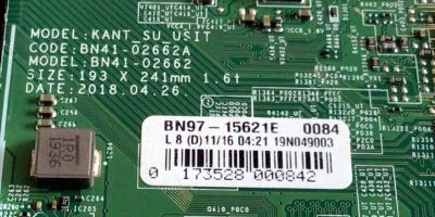 KIT DE TARJETAS PARA TV SAMSUNG / MAIN BN94-14106C / BN41-02662A / BN97-15621E / NUMERO DE PARTE FUENTE BN44-01016A / BN4401016A / L70S6N_RHS / PANEL CY-GN070HGPV1H / DISPLAY BN96-50136A / CC700PV1D VER.01 / MODELO UN70NU6900 / UN70NU6900FXZA YA02 - Imagen 5