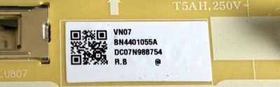 KIT DE TARJETAS PARA TV SAMSUNG / MAIN BN94-16105R / BN41-02751B  / FUENTE BN44-01055A / BN4401055A / L65S6N_TDY / PANEL CY-BT065HGLV3H / DISPLAY BN96-53589B / CY-BT065HGLVAH / MODELO UN65TU7000 / UN65TU7000FXZA FA01 / UN65TU7000FXZA FH07  - Imagen 5