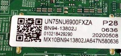 KIT DE TARJETAS PARA TV SAMSUNG 4K UHD SMART TV / NUMERO DE PARTE MAIN BN94-13802J / BN41-02662A / BN97-14047N / DISPLAY BN96-47754A  / FUENTE BN44-00874C / BN4400874C / L75E6NR_NHS / PANEL CY-NN075HGLV5H / MODELO UN75NU6900 / UN75NU6900FXZA FA03 - Imagen 4