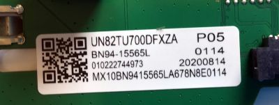 KIT DE TARJETAS PARA TV SAMSUNG MAIN BN94-15565L / BN41-02751A / BN97-17938A / FUENTE BN44-01065B / L82S6N_THS / BN4401065B/ PANEL CY-BT082HGLV3H / MODELO UN82TU700DFXZA FA01 - Imagen 3