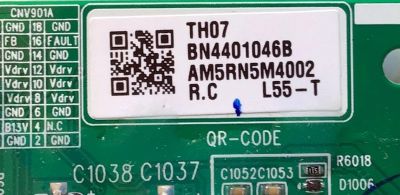 KIT DE TARJETAS PARA TV SAMSUNG QLED / MAIN BN94-15684U / BN41-02749A / BN97-16592C / LED DRIVER BN44-01046B / L558NC_THS / BN4401046B / FUENTE BN44-01051A / L55S8NA_THS / BN4401051A / PANEL CY-TT055FMLV4H / DISPLAY LSF550FF14 / MODELO QN55Q80TAFXZA FA03 - Imagen 4