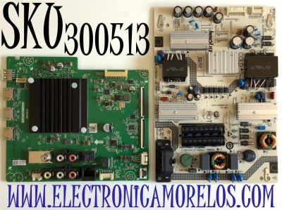 KIT DE TARJETAS PARA TV VIZIO 4K UHD HDR SMART TV / NUMERO DE PARTE MAIN TD.MT5691T.U763 / 2605M66A0 / A0004200J / FUENTE P400D103DB / PW.95W2.681_V405-H9_V3 / 25-DB5803-X215 / SHG4003A-247E / PANEL V400DJ2-D03 REV.C1 / MODELO V405-H19 / V405-H19 LIAIZA