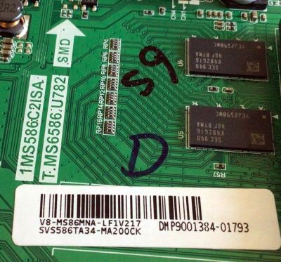 KIT DE TARJETAS PARA TV PHILIPS / NUMERO DE PARTE MAIN SVS586TA34-MA200CK / T.MS6586.U782 / 1MS586C2ISA / V8-MS86MNA-LF1V217 / T-CON CV500U2-T01-CB-1 / E3CCBB50001 / FUENTE 81-PBE055-H4C13A / SHG6004C-101H / PANEL LVU500CHDX / MODELO 50PFL5504/F8 - Imagen 5