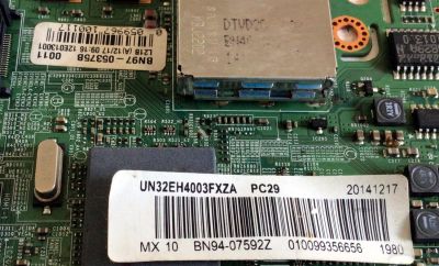 KIT DE TARJETAS PARA TV SAMSUNG HD SMART TV / NUMERO DE PARTE MAIN BN94-07592Z / BN41-01876B / BN97-05375B /  FUIENTE BN44-00664A / BN4400664A / L32G0-DDY / PANEL CY-DH032AGHV1H / MODELO UN32EH4003 / UN32EH4003FXZA / UN32EH4003FXZA LD11 - Imagen 2