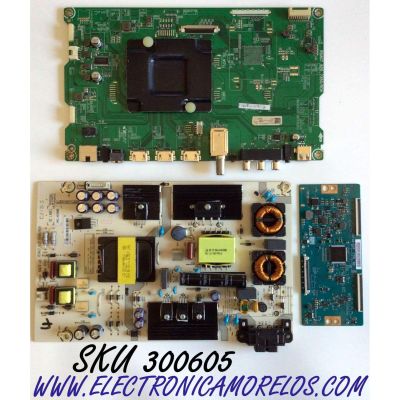 KIT DE TARJETAS PARA TV HISENSE·ROKU 4K UHD SMART TV / MAIN 216314 / RSAG7.820.7350/ROH / 219524 / HU50N3030UWR / T-CON 55.50T32.C10 / 5550T32C10 / FUENTE 211734 / RSAG7.820.6666/ROH / HLL-4155WE / PANEL HD500K3U53\S1\BBY\GM\ROH / MODELO 50R7E 50N3030UWR