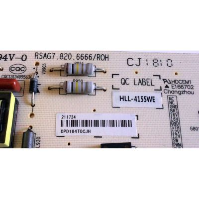 KIT DE TARJETAS PARA TV HISENSE·ROKU 4K UHD SMART TV / MAIN 216314 / RSAG7.820.7350/ROH / 219524 / HU50N3030UWR / T-CON 55.50T32.C10 / 5550T32C10 / FUENTE 211734 / RSAG7.820.6666/ROH / HLL-4155WE / PANEL HD500K3U53\S1\BBY\GM\ROH / MODELO 50R7E 50N3030UWR - Imagen 5