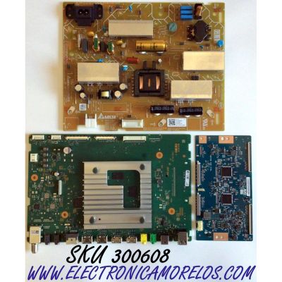 KIT DE TARJETAS PARA TV SONY SMART TV / NUMERO DE PARTE MAIN A5027325A 544 / A-5027-325-A / 1-009-724-31 / T-CON 55.43T10.C19 / 5543T10C19 / FUENTE 100979921 / 1-009-799-21 / AP-P239AM / 2955070505 / PANEL YDBM043CCU11 / MODELO KD-43X85J / KD43X85J