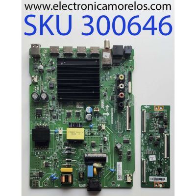 KIT DE TARJETAS PARA TV TOSHIBA / MAIN FUENTE 285652 / TPD.MT9612.PB751 / T-CON 285230 / RSAG7.820.10545/ROH / PANEL HD425Y1U71-T0L2K/S2/GM/ROH / MODELO 43C350KU