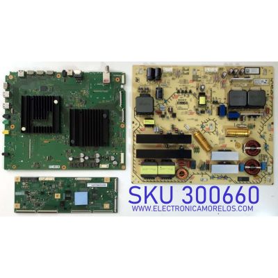 KIT DE TARJETAS PARA TV SONY BRAVIA OLED 4K·UHD·HDR ((ANDROID)) / MAIN A2229178A 842 / 1-983-249-52 / T-CON 6871L-1764A / LE650AQP-AMA2 / 6870C-0816A / FUENTE 147474411 / 100160012 / 1-474-744-11 / APS-422 / PANEL LE650AQP / MODELO XBR-65A8G / XBR65A8G