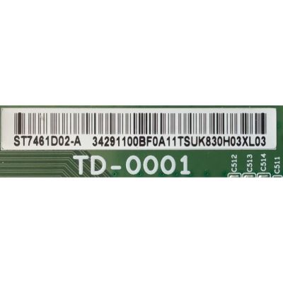 KIT DE TARJETAS PARA TV SONY BRAVIA 4K·UHD·HDR / MAIN A5027325A 544 / 1-009-724-31 / T-CON ST7461D02-A / TD-0001 / 34.29110.0BF / 34291100BF0A11T / FUENTE 100442441 / AP-P484BM B / 2955071403 / PANEL YDBM075CCS11 / ST7461D02-A VER.2.5 / MODELO KD-75X85J - Imagen 3