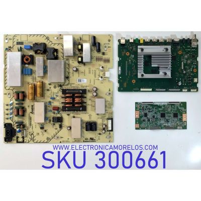 KIT DE TARJETAS PARA TV SONY BRAVIA 4K·UHD·HDR / MAIN A5027325A 544 / 1-009-724-31 / T-CON ST7461D02-A / TD-0001 / 34.29110.0BF / 34291100BF0A11T / FUENTE 100442441 / AP-P484BM B / 2955071403 / PANEL YDBM075CCS11 / ST7461D02-A VER.2.5 / MODELO KD-75X85J