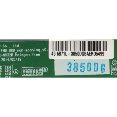 KIT DE TARJETAS PARA TV LG / NUMERO DE PARTE MAIN EBT64592806 / EAX67148704 / FUENTE EAY64491401 / 6449141401 / EAX67189301 / T-CON 3850D / 6871L-3850D / 6870C-0532B / PANEL NC490DUE / MODELO 49LJ5500-UA. / 49LJ5500-UA.BUS - Imagen 4
