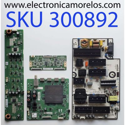 KIT DE TARJETAS PARA TV VIZIO / MAIN 265026 / T.MT5597.U768 / 262714 / 3TE65BBV0213 / FUENTE 60101-03733 / PW.240W1.671 / 4300077262 / T-CON 44-9771601O / 47_6021332 / DISPLAY HV650QUB-F70 / MODELO M656-G4