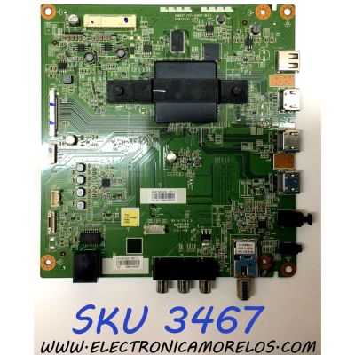 MAIN PARA TV TOSHIBA / NUMERO DE PARTE 691V0E00020 / 631V0E00020 / VTV-L55627 / SBM55T / PANEL K430WDRA / MODELO 43L511U18