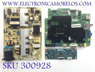 KIT DE TARJETAS PARA SAMSUNG / NUMERO DE PARTE MAIN BN94-10532W / BN41-02365A / BN97-10612E / BN9410532W / NUMERO DE PARTE FUENTE BN4400736B / BN44-00736B / F55S1_FHS / NUMERO DE PARTE T-CON 5555T23C29 / 55.55T23.C29 / T550HVN08.3 / MODELO LH55DBEPLGA/GO
