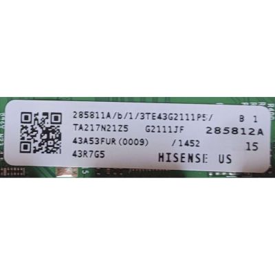 KIT DE TARJETAS PARA TV HISENSE / NUMERO DE PARTE MAIN FUENTE 285811 / RSAG7.820.10808/ROH / 285812 / 43A53FUR(0009) / NUMERO DE PARTE T-CON 292147 / RSAG7.820.11133/ROH / PANEL HD425Y1U51-T0L6\S0\GM\ROH / DISPLAY T430QVN03.7 / MODELO 43R7G5 43A53FUR - Imagen 4
