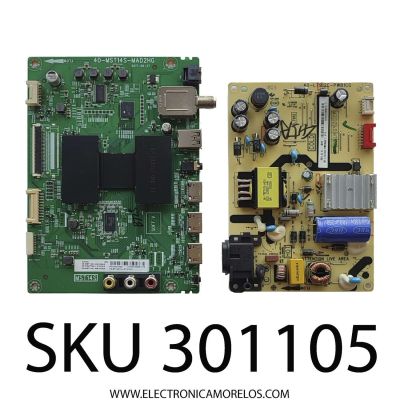 KIT DE TARJETAS PARA TV TCL / MAIN 08-CS32TML-LC283AA / 40-MST14S-MAD2HG / 08-MST1401-MA200AA / 08-MST1401-MA300AA / V8-ST14K01-LF1 / FUENTE 08-L7913AC-PW200AA / 40-L7912C-PWA1CG / ST3151A05-8 VER.2.8 / MODELOS 32S301 / 32S305 / 32S305TABA / 32S305LABA