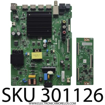 KIT DE TARJETAS PARA TV TOSHIBA·FIRE TV 4K·UHD·HDR / NUMERO DE PARTE 296072 / TPD.MT9612.PB751 / T-CON 296303 / RSAG7.820.11133/ROH / 304380 / PANEL'S HD500Y1U51-T0L2K2 / HD500Y1U51-T0L2K2\S2\GM\ROH / DISPLAY T500QVN03.7 / MODELO 50C350KU 50C350U